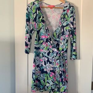 Lilly Pulitzer Pink and Gold Dress